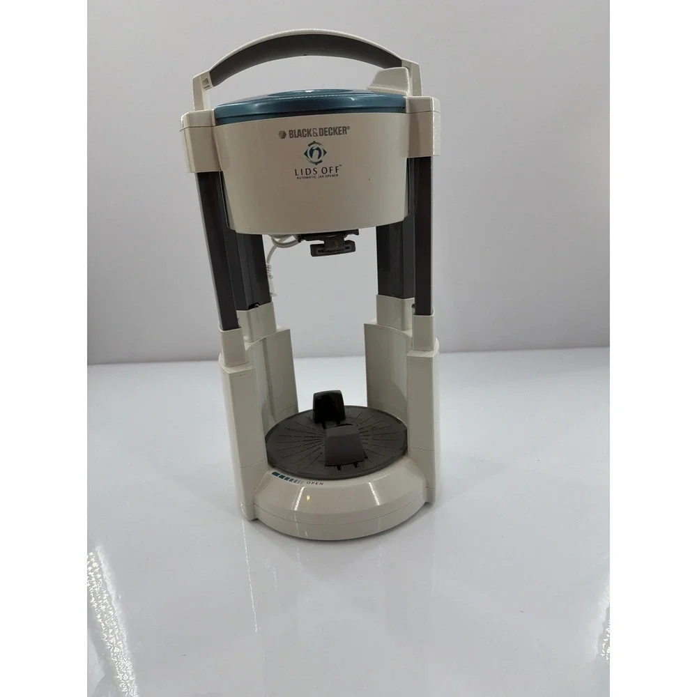 Black & Decker Lids Off Automatic Jar Opener JW200 White‎ Teal Electric Kitchen